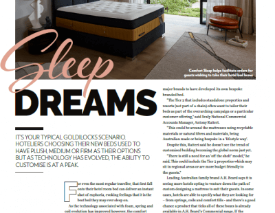 Sleep Dreams – Overview of hotel’s industry and mattress customization